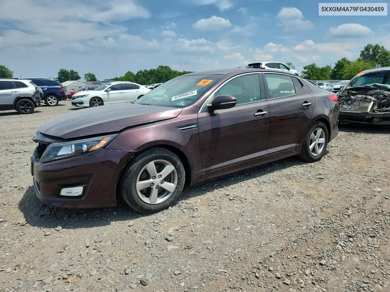 2015 Kia Optima Lx VIN: 5XXGM4A79FG430459 Lot: 62098625