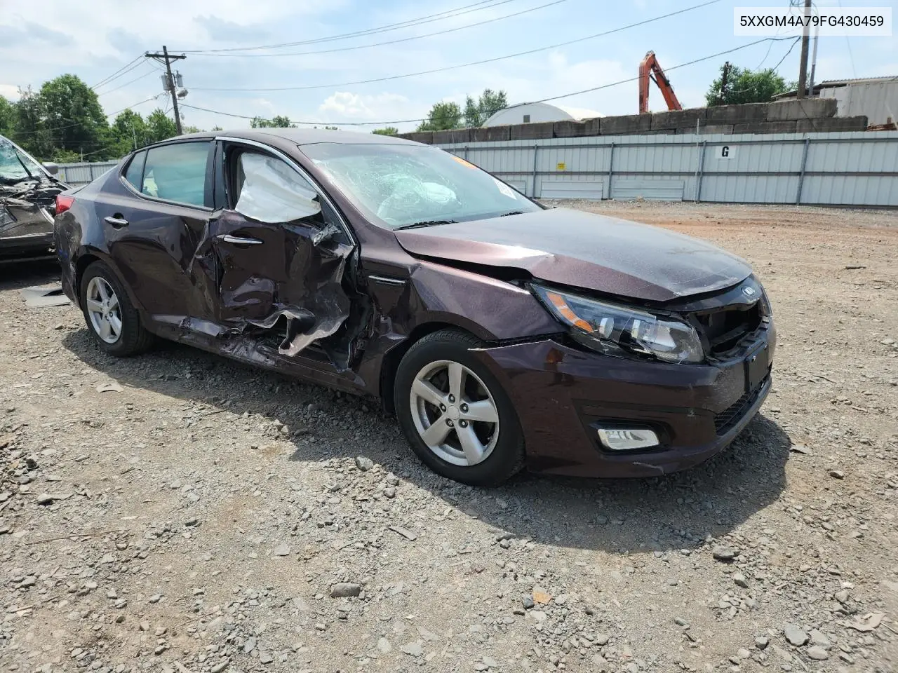 2015 Kia Optima Lx VIN: 5XXGM4A79FG430459 Lot: 62098625
