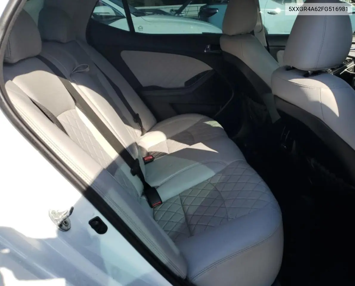 2015 Kia Optima Sx VIN: 5XXGR4A62FG516981 Lot: 62272375