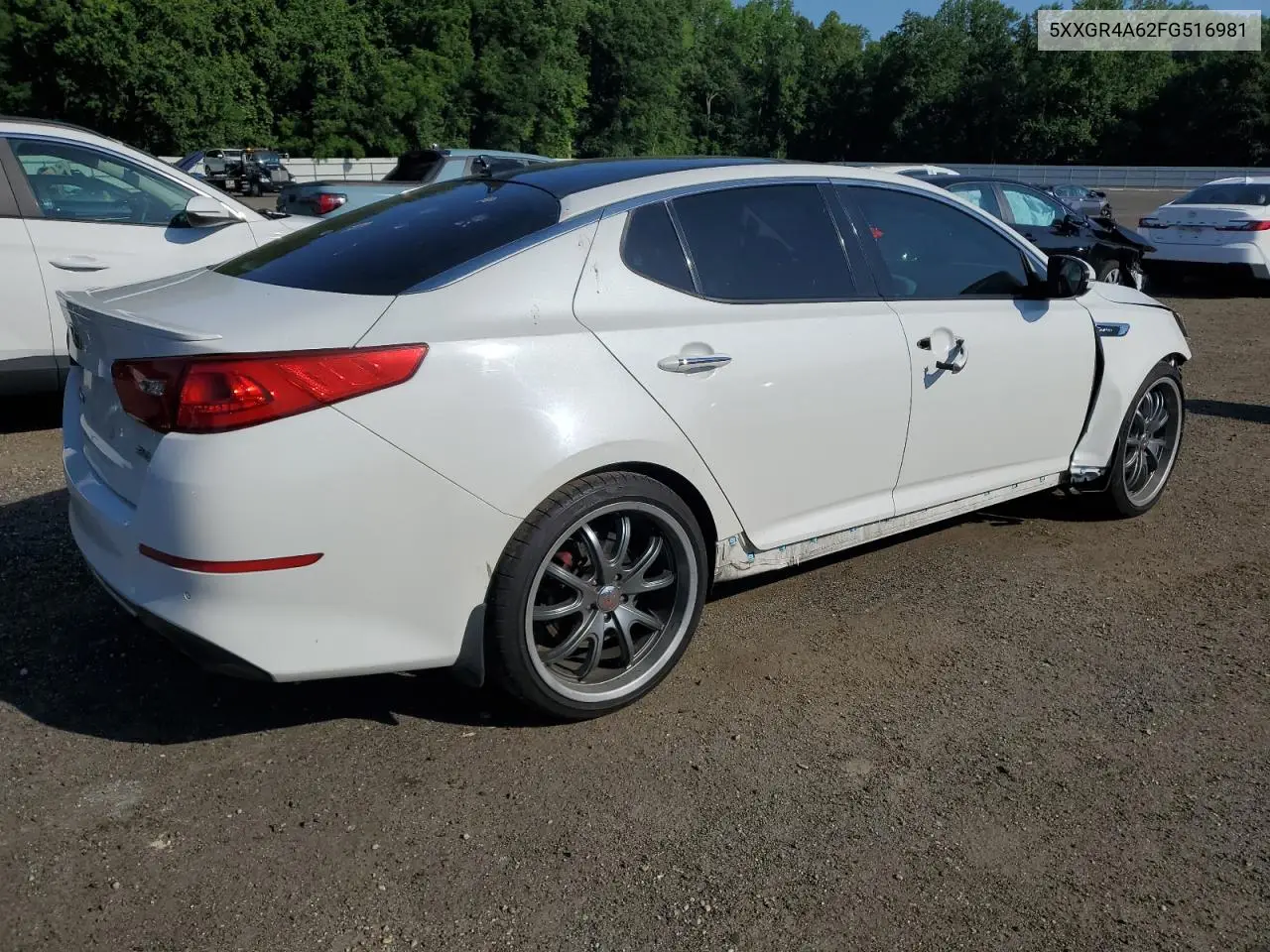 2015 Kia Optima Sx VIN: 5XXGR4A62FG516981 Lot: 62272375