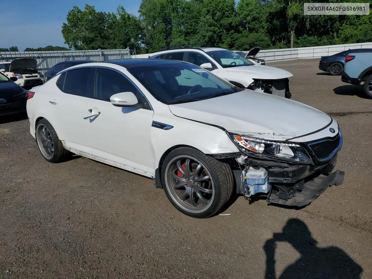 2015 Kia Optima Sx VIN: 5XXGR4A62FG516981 Lot: 62272375