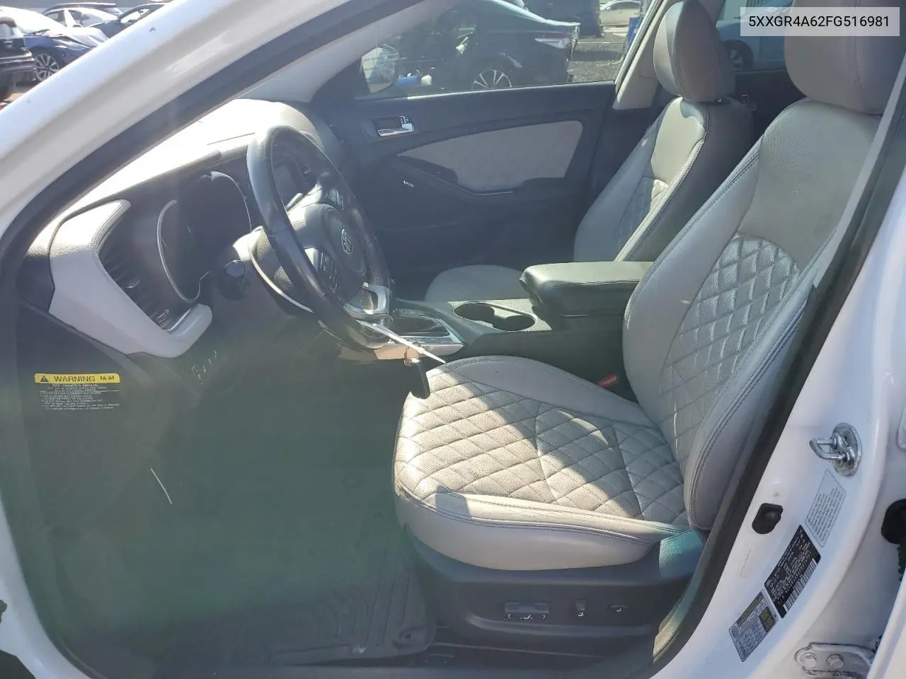 2015 Kia Optima Sx VIN: 5XXGR4A62FG516981 Lot: 62272375