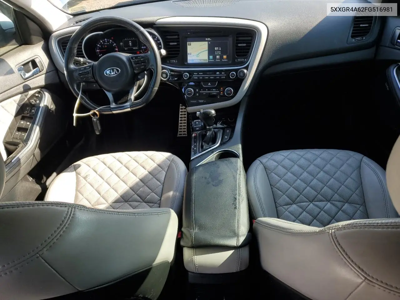 2015 Kia Optima Sx VIN: 5XXGR4A62FG516981 Lot: 62272375