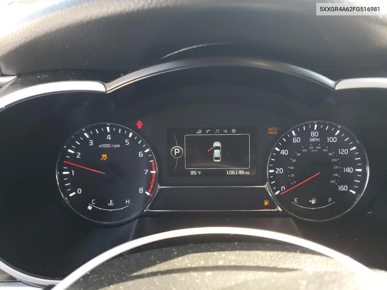 2015 Kia Optima Sx VIN: 5XXGR4A62FG516981 Lot: 62272375