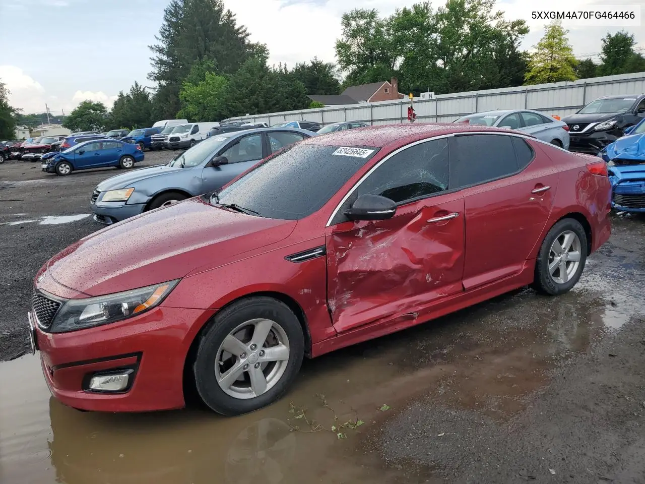2015 Kia Optima Lx VIN: 5XXGM4A70FG464466 Lot: 62426645