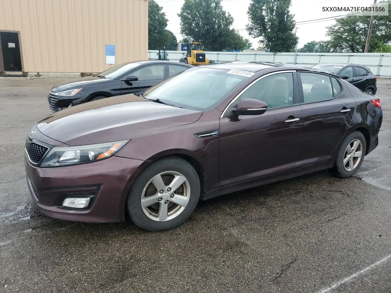 2015 Kia Optima Lx VIN: 5XXGM4A71FG431556 Lot: 62823195