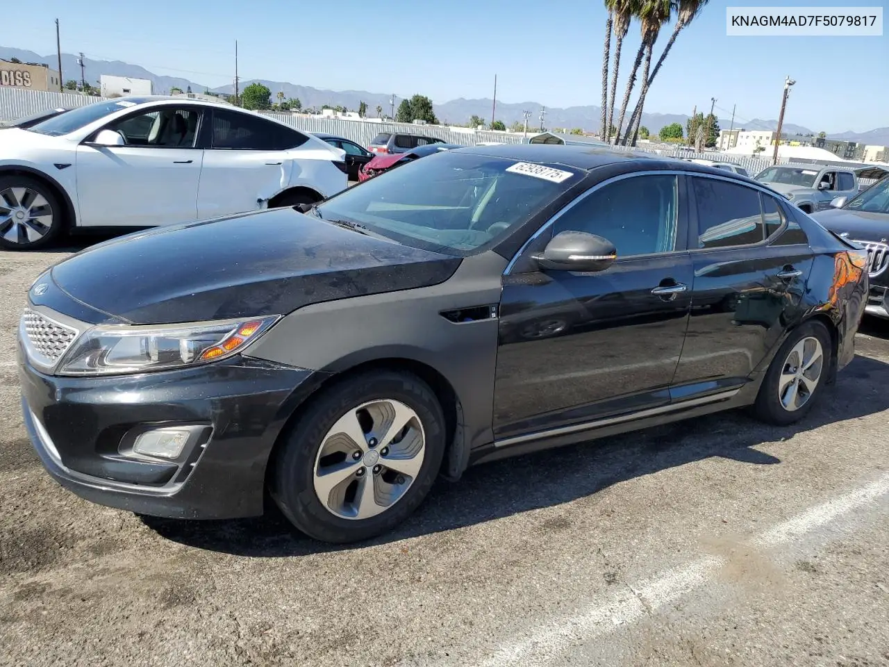 2015 Kia Optima Hybrid VIN: KNAGM4AD7F5079817 Lot: 62938775