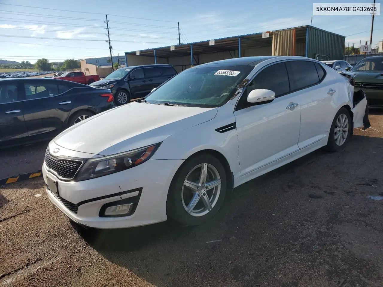 2015 Kia Optima Ex VIN: 5XXGN4A78FG432698 Lot: 65563365