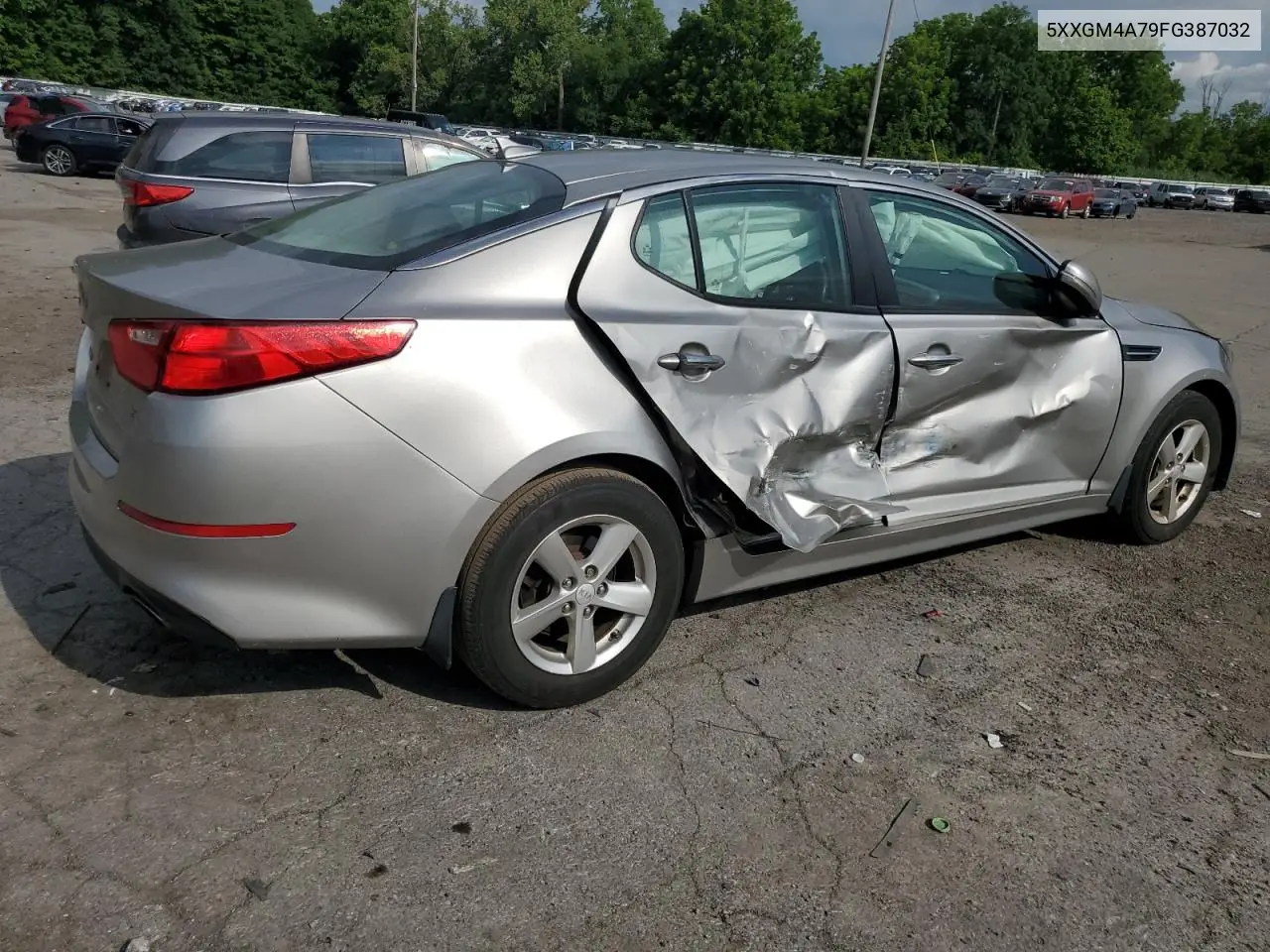 2015 Kia Optima Lx VIN: 5XXGM4A79FG387032 Lot: 65882205