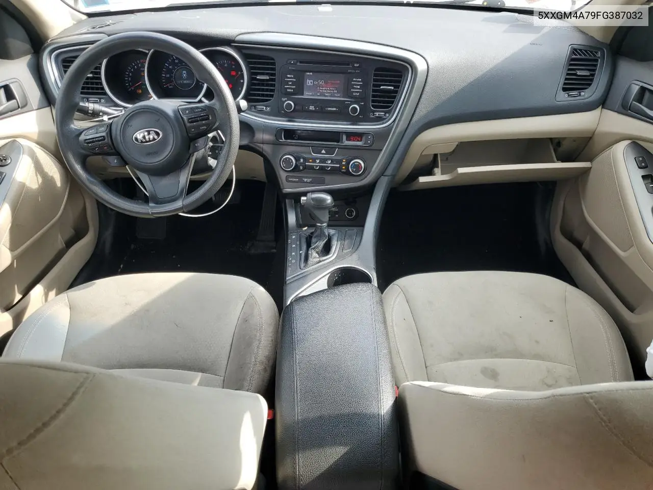 2015 Kia Optima Lx VIN: 5XXGM4A79FG387032 Lot: 65882205