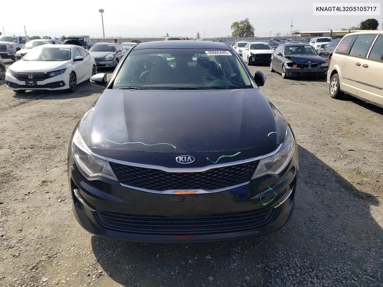 2016 Kia Optima Lx VIN: KNAGT4L32G5105717 Lot: 49865445