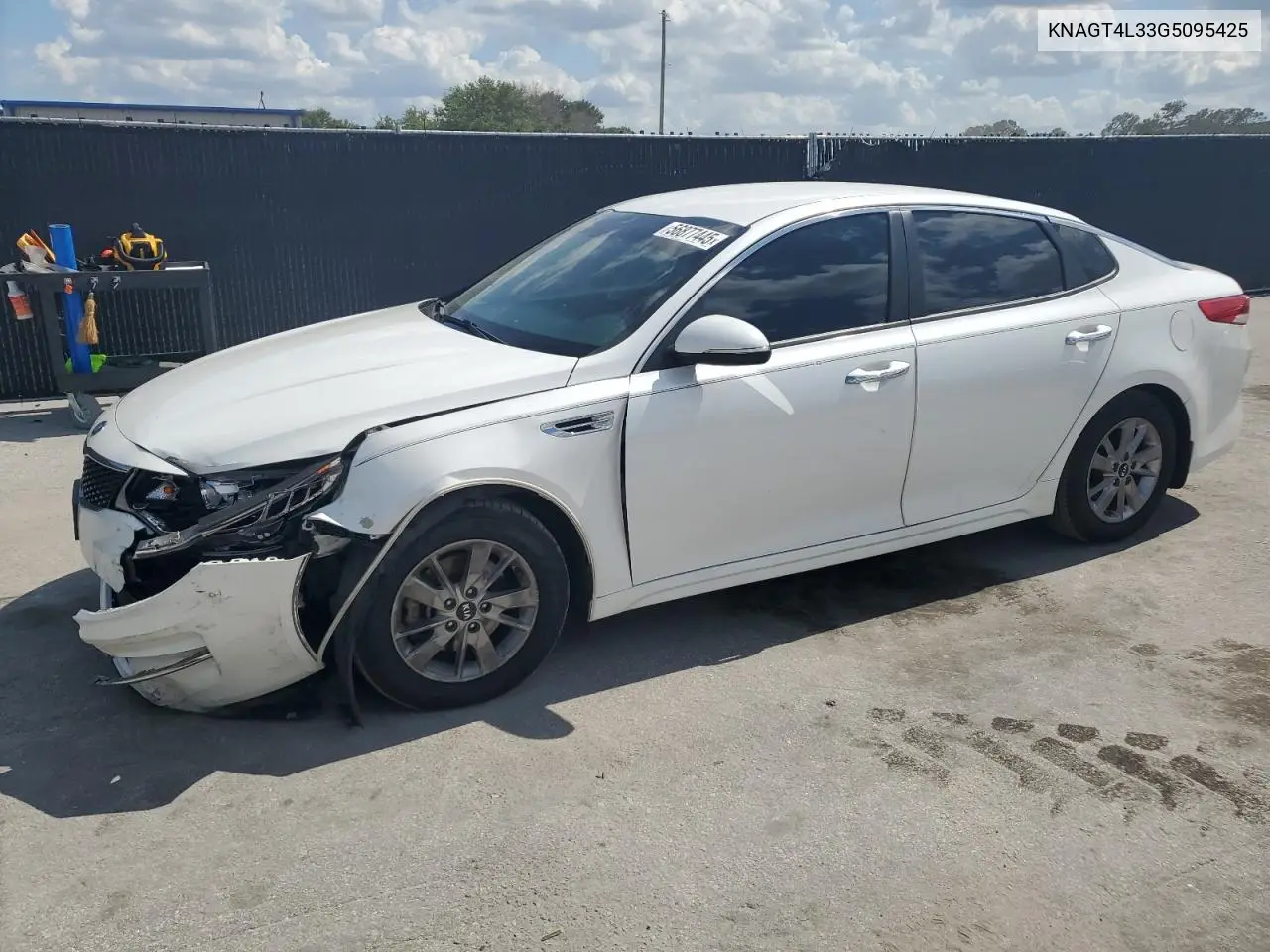 2016 Kia Optima Lx VIN: KNAGT4L33G5095425 Lot: 56877445