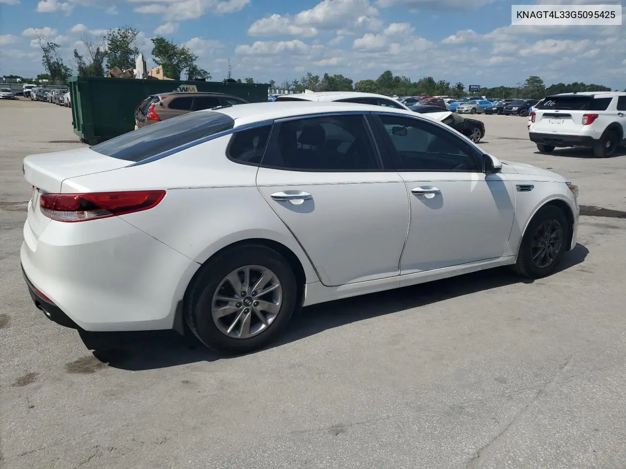 2016 Kia Optima Lx VIN: KNAGT4L33G5095425 Lot: 56877445