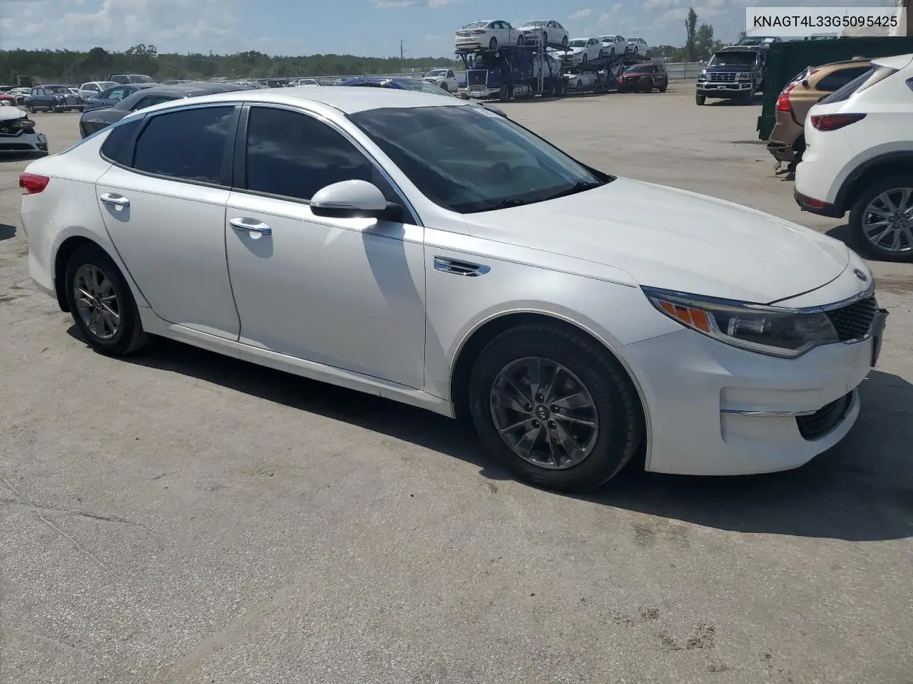 2016 Kia Optima Lx VIN: KNAGT4L33G5095425 Lot: 56877445