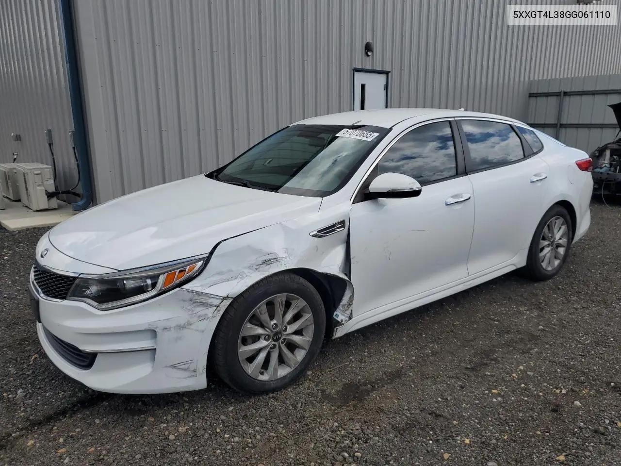 2016 Kia Optima Lx VIN: 5XXGT4L38GG061110 Lot: 57070655