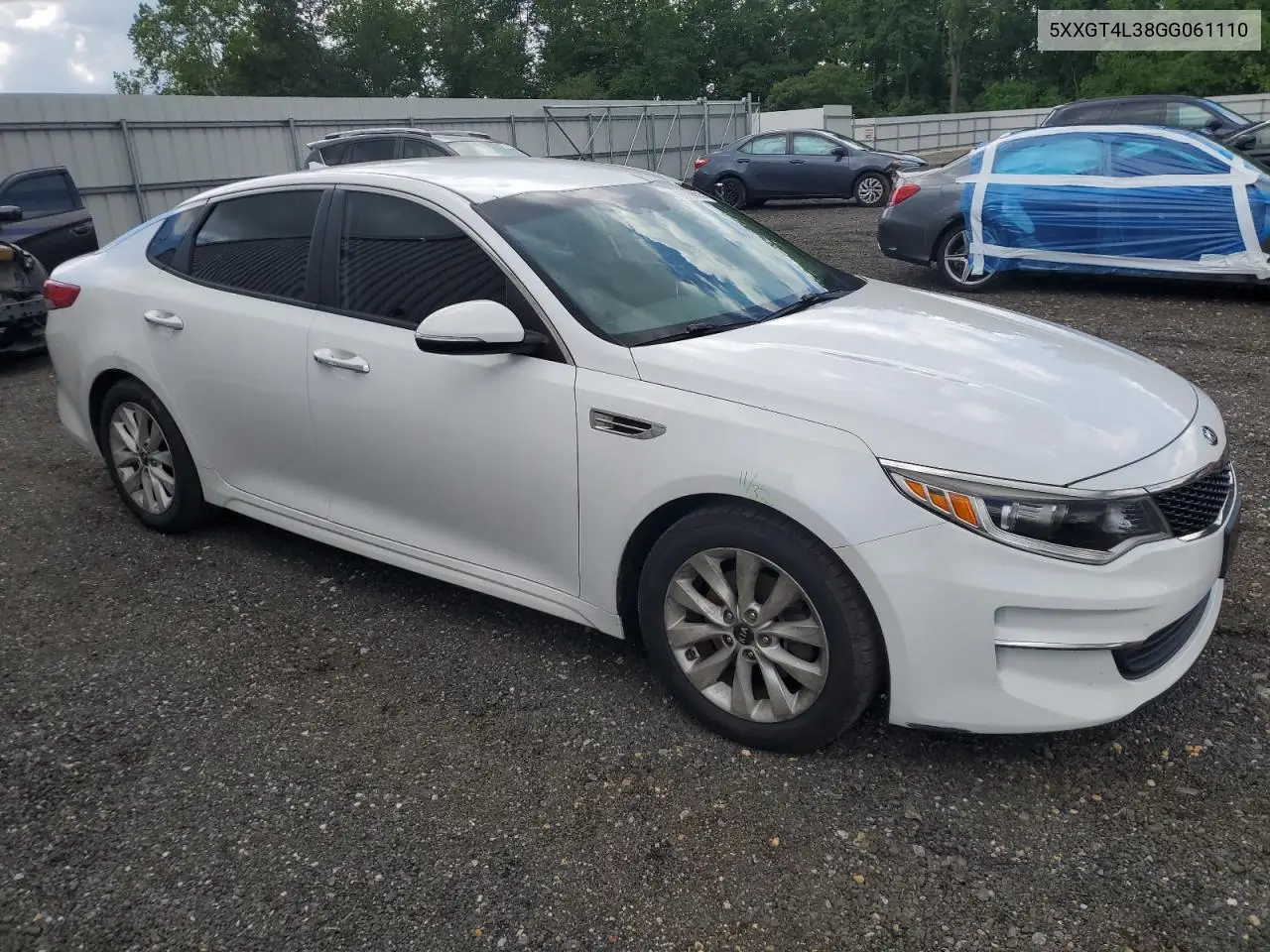 2016 Kia Optima Lx VIN: 5XXGT4L38GG061110 Lot: 57070655