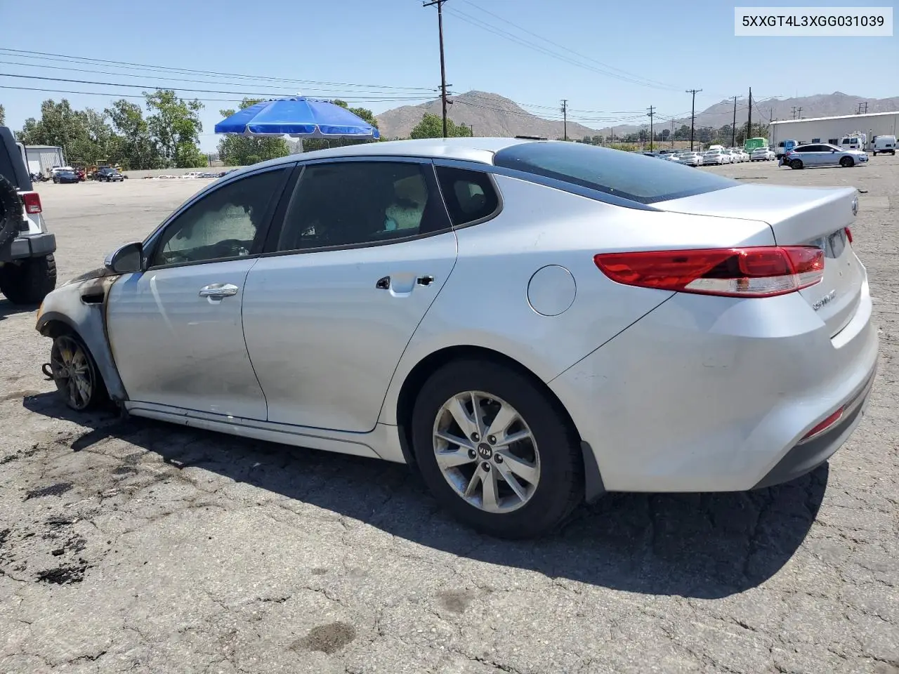 2016 Kia Optima Lx VIN: 5XXGT4L3XGG031039 Lot: 57179285