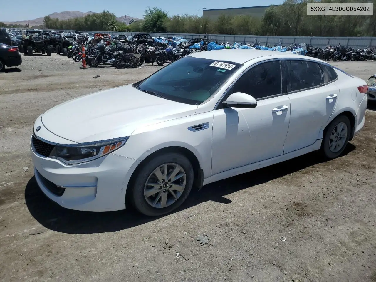 2016 Kia Optima Lx VIN: 5XXGT4L30GG054202 Lot: 61451695