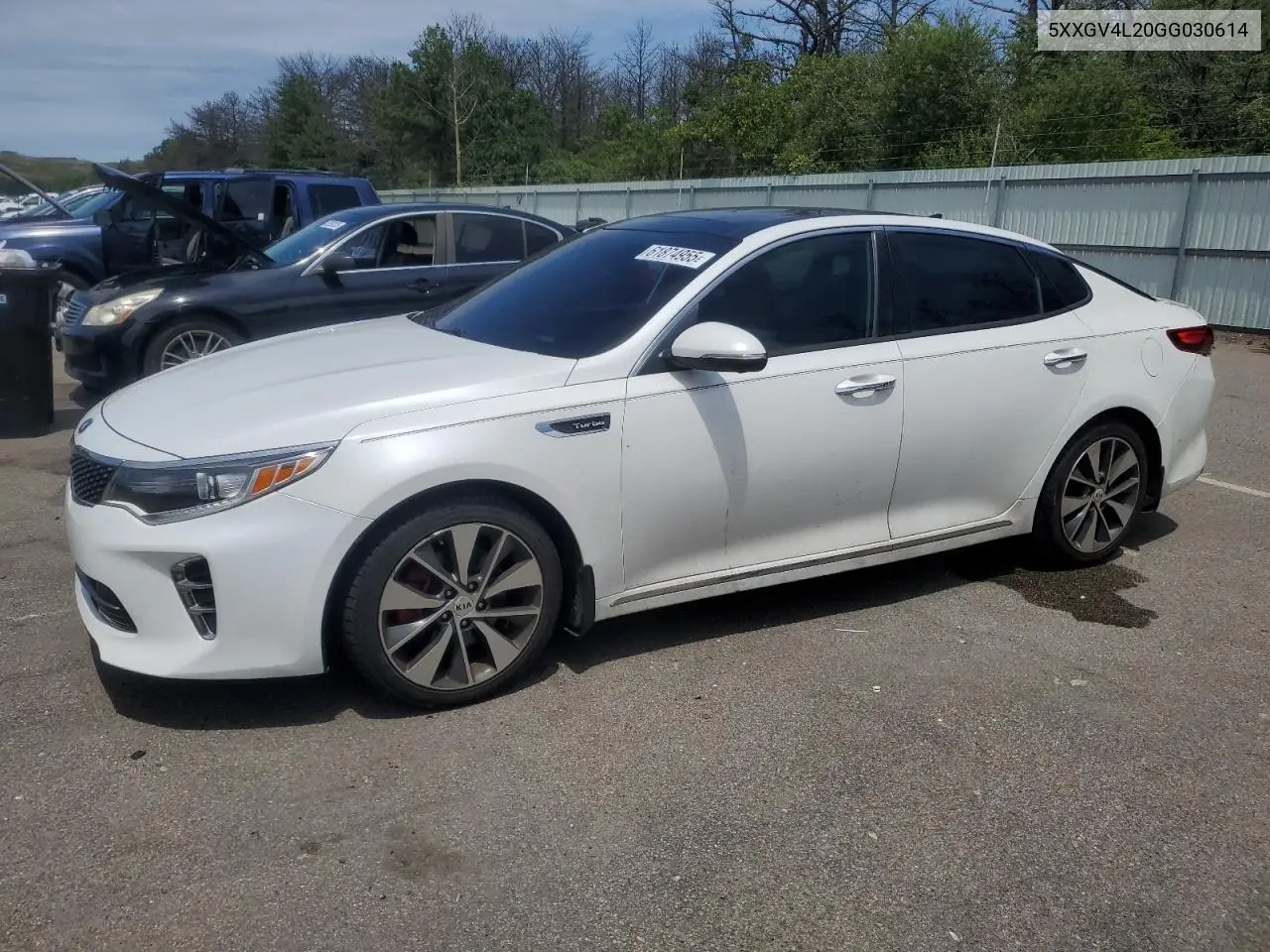 2016 Kia Optima Sxl VIN: 5XXGV4L20GG030614 Lot: 61874955