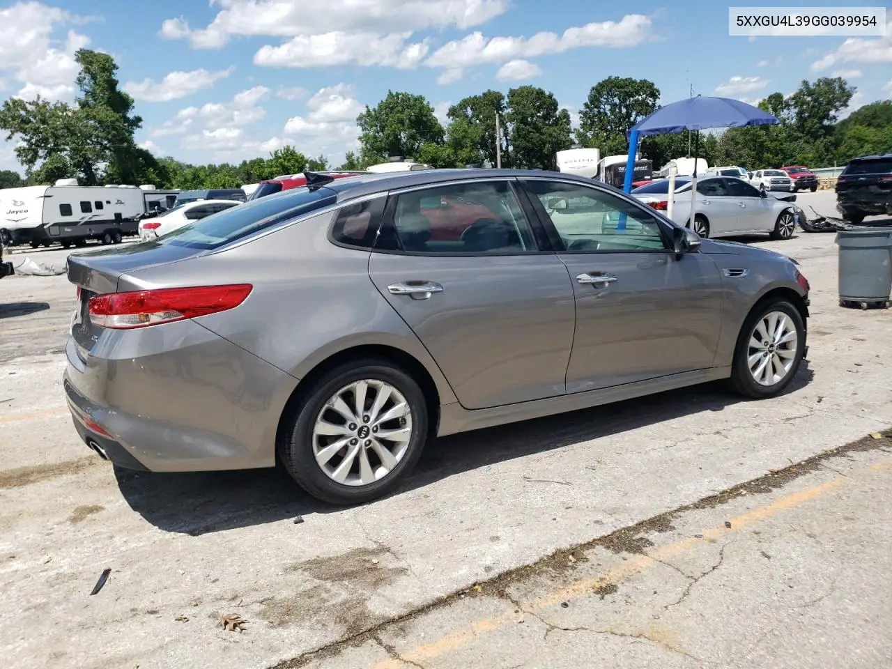 2016 Kia Optima Ex VIN: 5XXGU4L39GG039954 Lot: 62652945