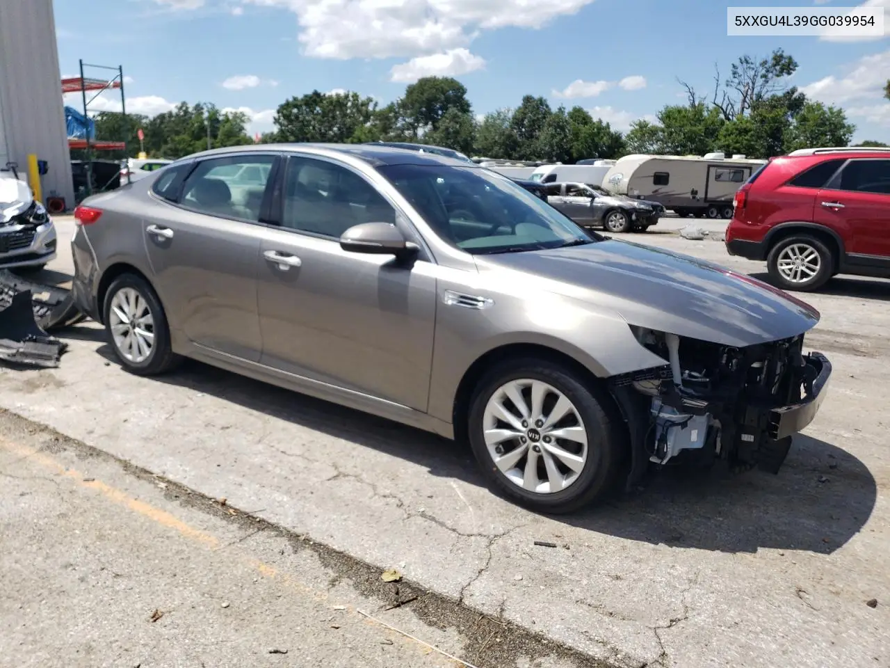 2016 Kia Optima Ex VIN: 5XXGU4L39GG039954 Lot: 62652945