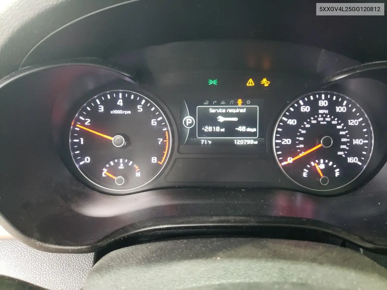 2016 Kia Optima Sxl VIN: 5XXGV4L25GG120812 Lot: 62767805