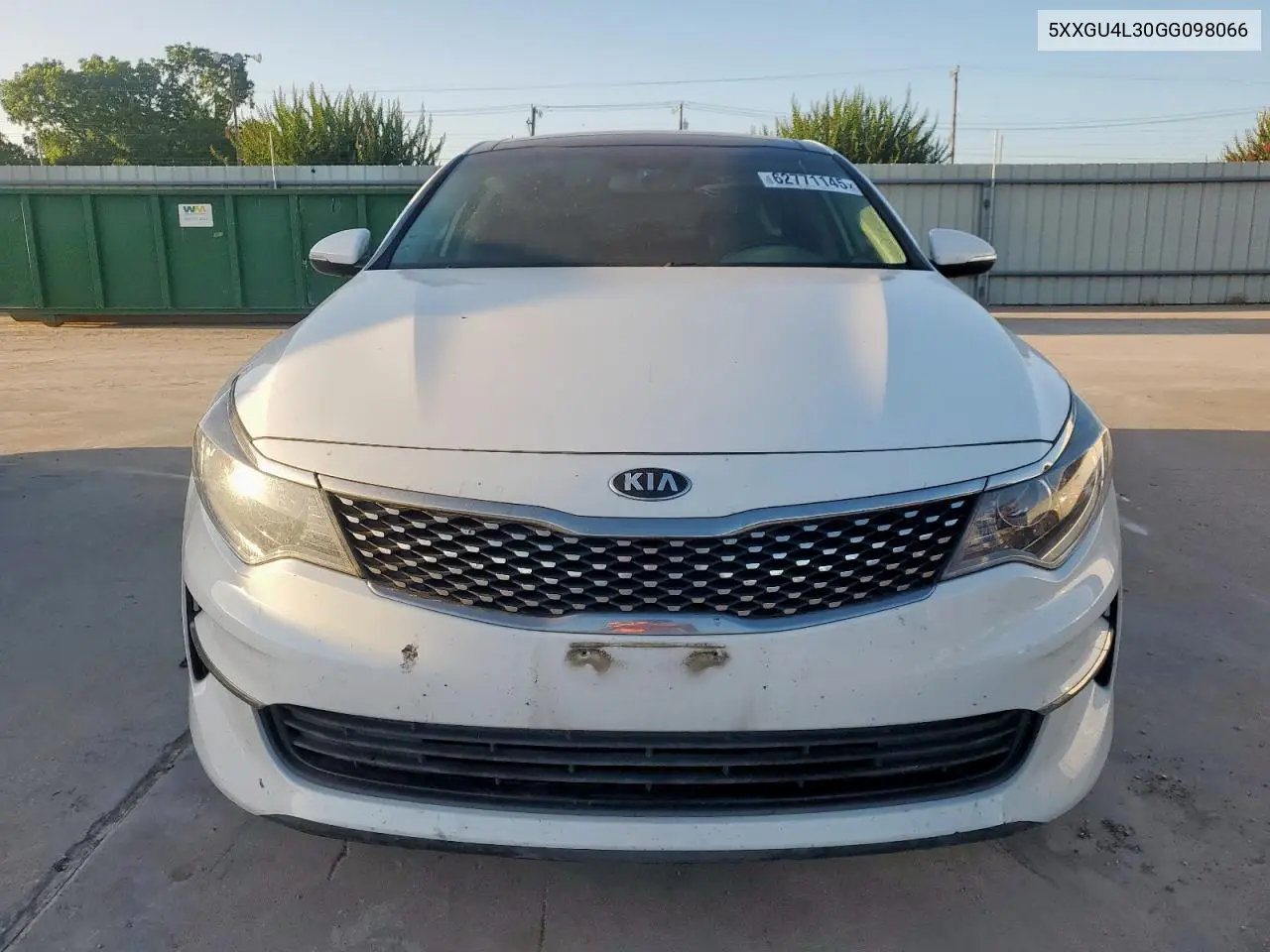 2016 Kia Optima Ex VIN: 5XXGU4L30GG098066 Lot: 62771145