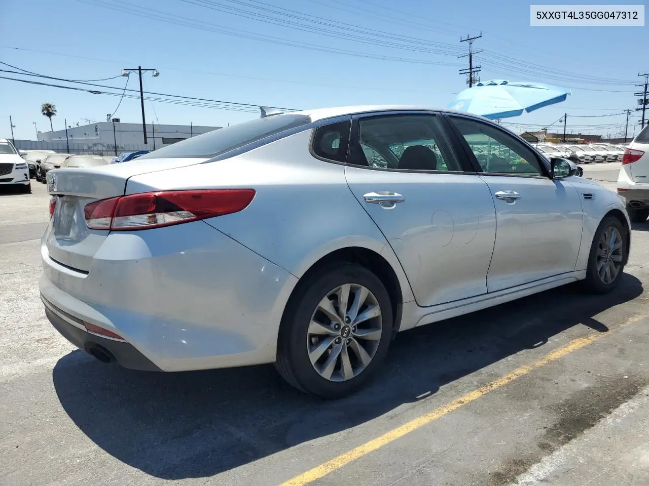 2016 Kia Optima Lx VIN: 5XXGT4L35GG047312 Lot: 62858945