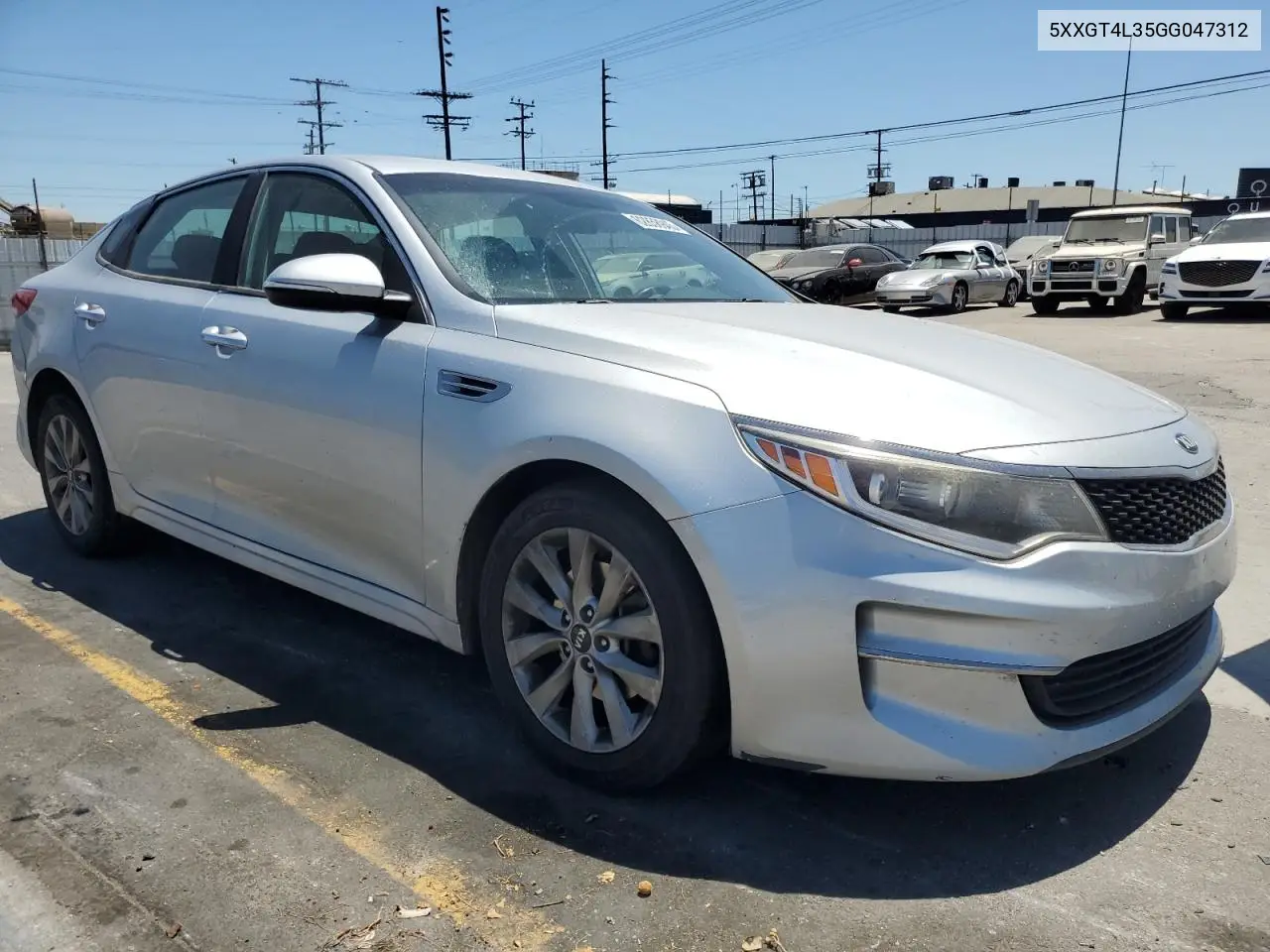 2016 Kia Optima Lx VIN: 5XXGT4L35GG047312 Lot: 62858945