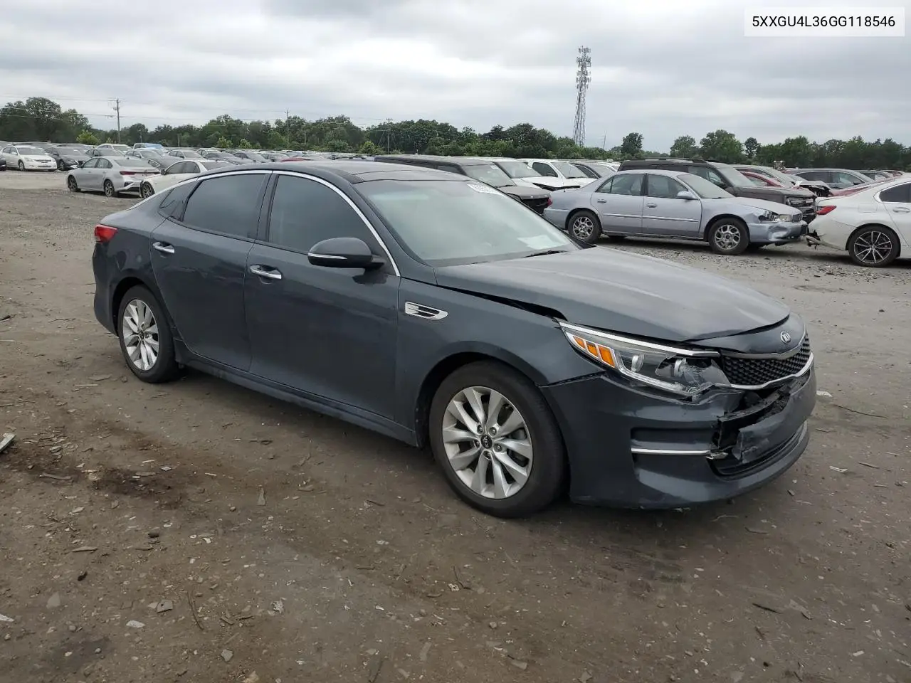 2016 Kia Optima Ex VIN: 5XXGU4L36GG118546 Lot: 62950745