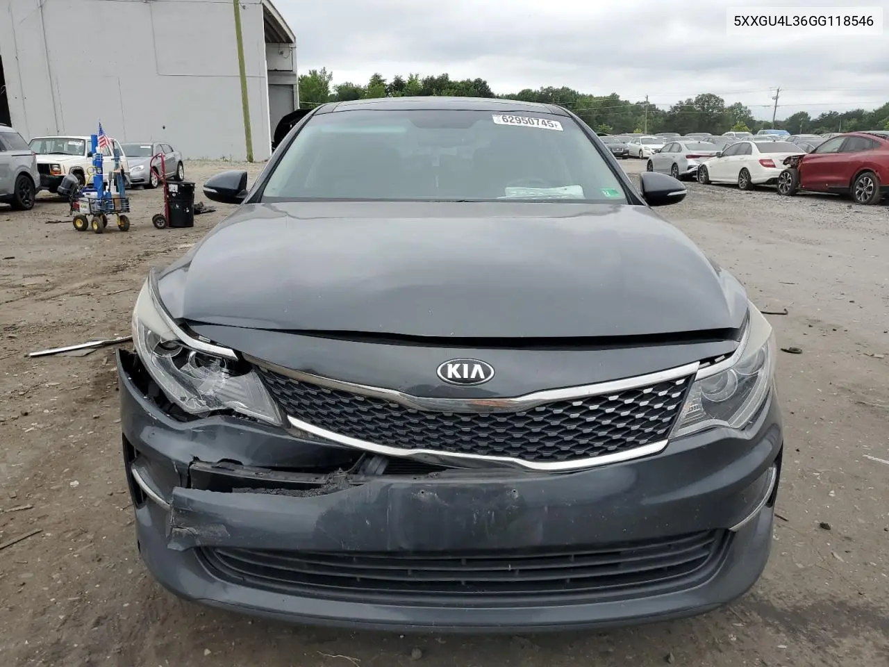 2016 Kia Optima Ex VIN: 5XXGU4L36GG118546 Lot: 62950745