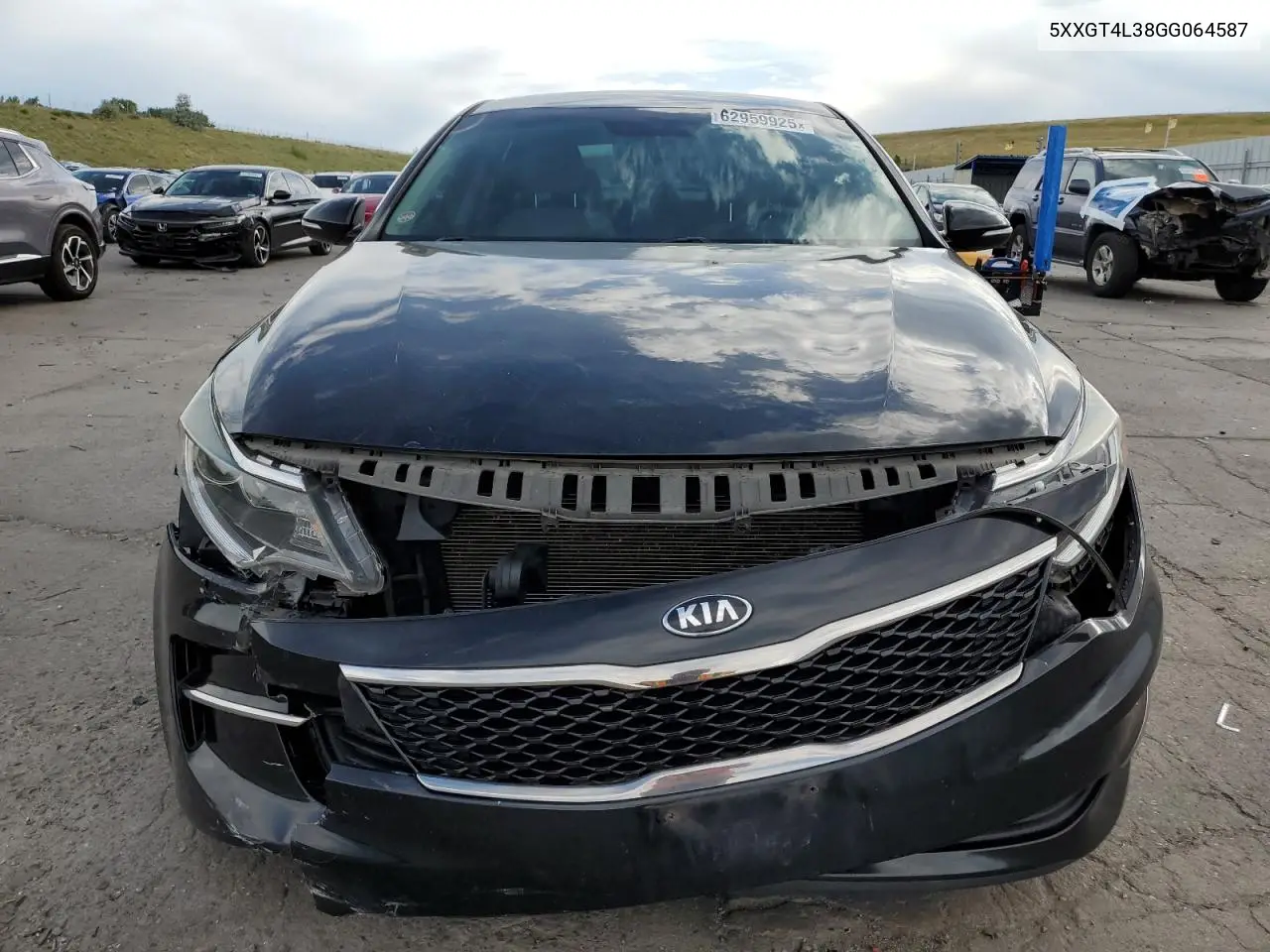 2016 Kia Optima Lx VIN: 5XXGT4L38GG064587 Lot: 62959925