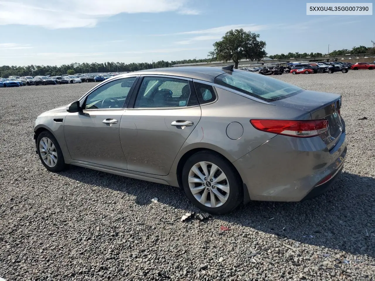 2016 Kia Optima Ex VIN: 5XXGU4L35GG007390 Lot: 65880255