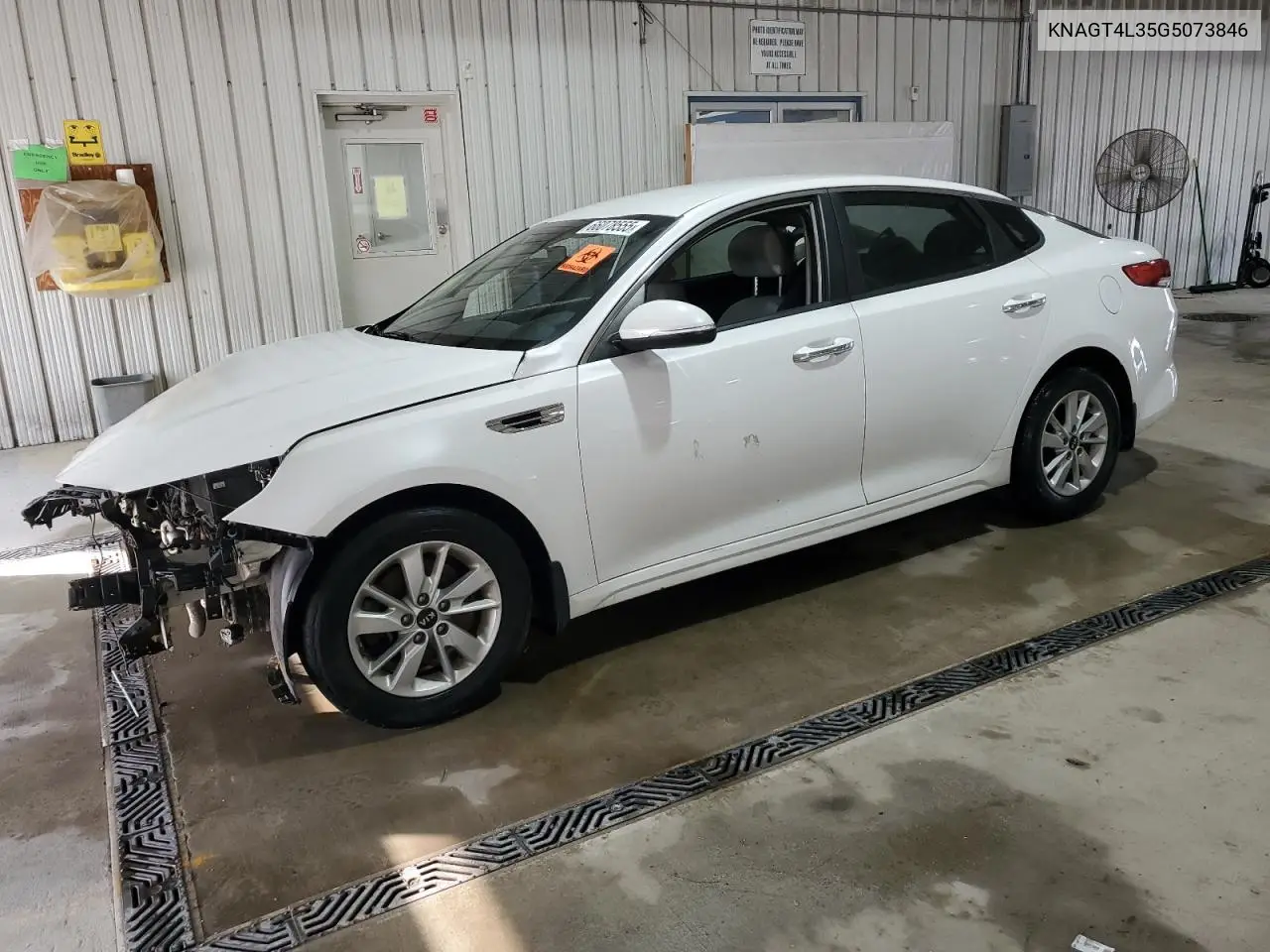 2016 Kia Optima Lx VIN: KNAGT4L35G5073846 Lot: 66078555