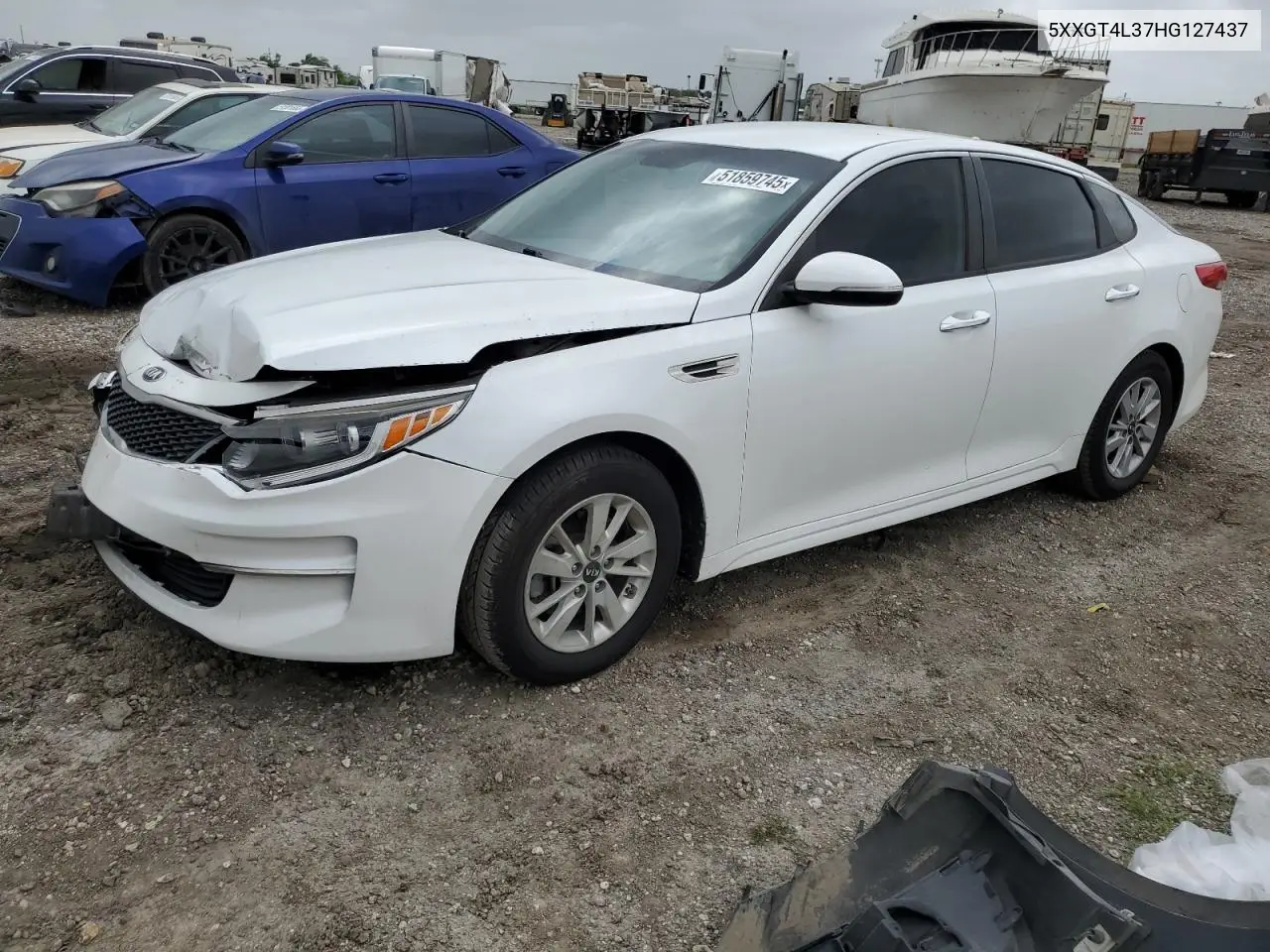 2017 Kia Optima Lx VIN: 5XXGT4L37HG127437 Lot: 51859745
