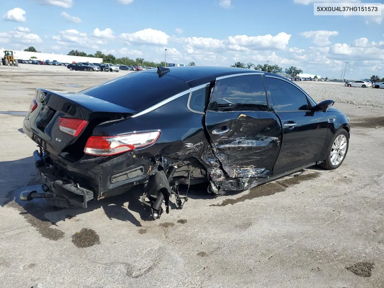 2017 Kia Optima Ex VIN: 5XXGU4L37HG151573 Lot: 56694325