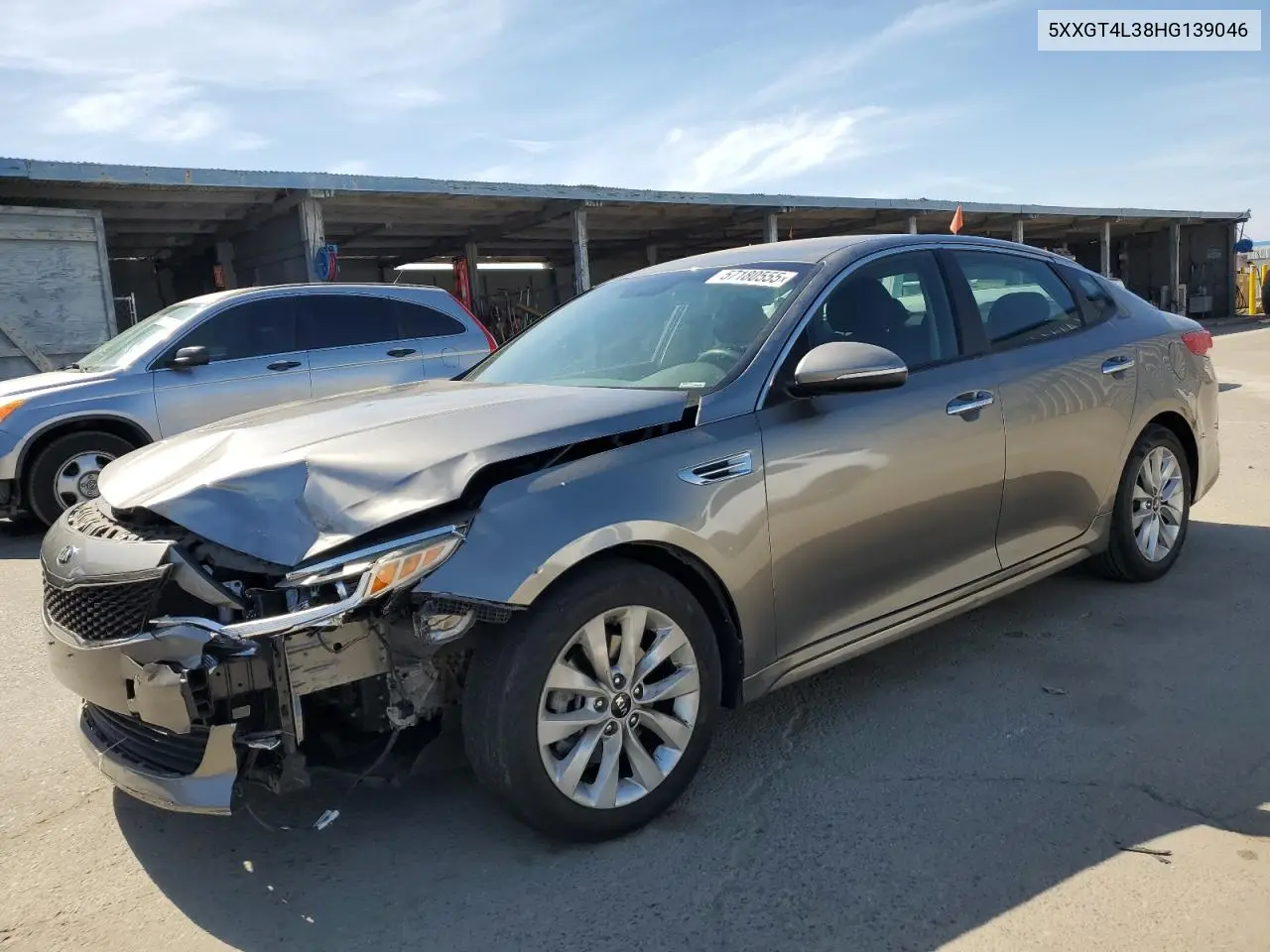 2017 Kia Optima Lx VIN: 5XXGT4L38HG139046 Lot: 57180555