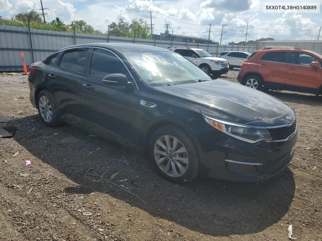 2017 Kia Optima Lx VIN: 5XXGT4L38HG140889 Lot: 62542115