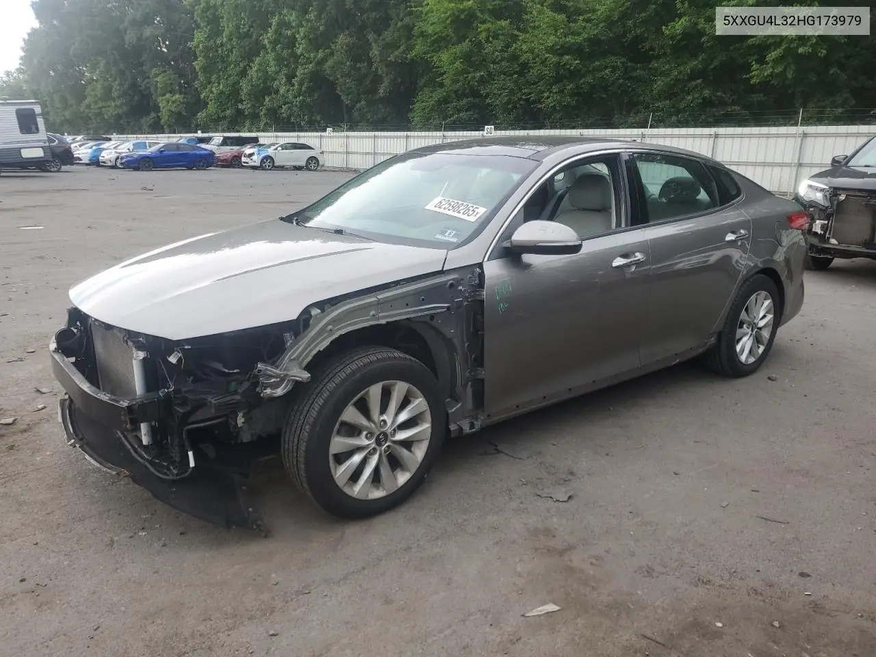 2017 Kia Optima Ex VIN: 5XXGU4L32HG173979 Lot: 62598265