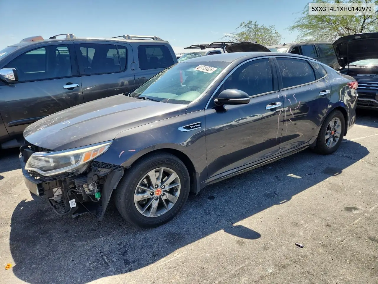 2017 Kia Optima Lx VIN: 5XXGT4L1XHG142979 Lot: 62712425