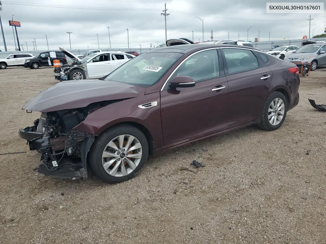 2017 Kia Optima Ex VIN: 5XXGU4L30HG167601 Lot: 63928935