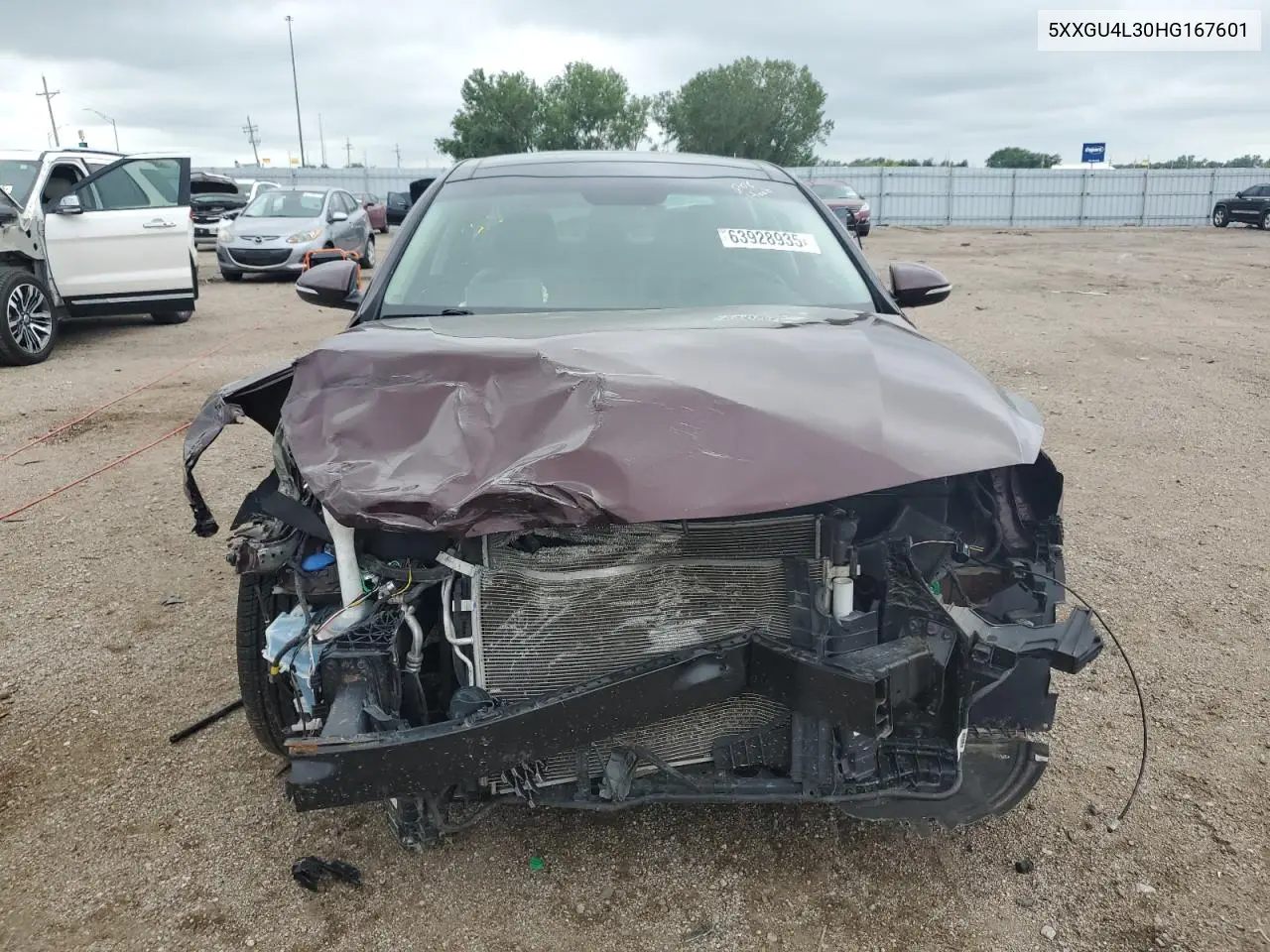 2017 Kia Optima Ex VIN: 5XXGU4L30HG167601 Lot: 63928935