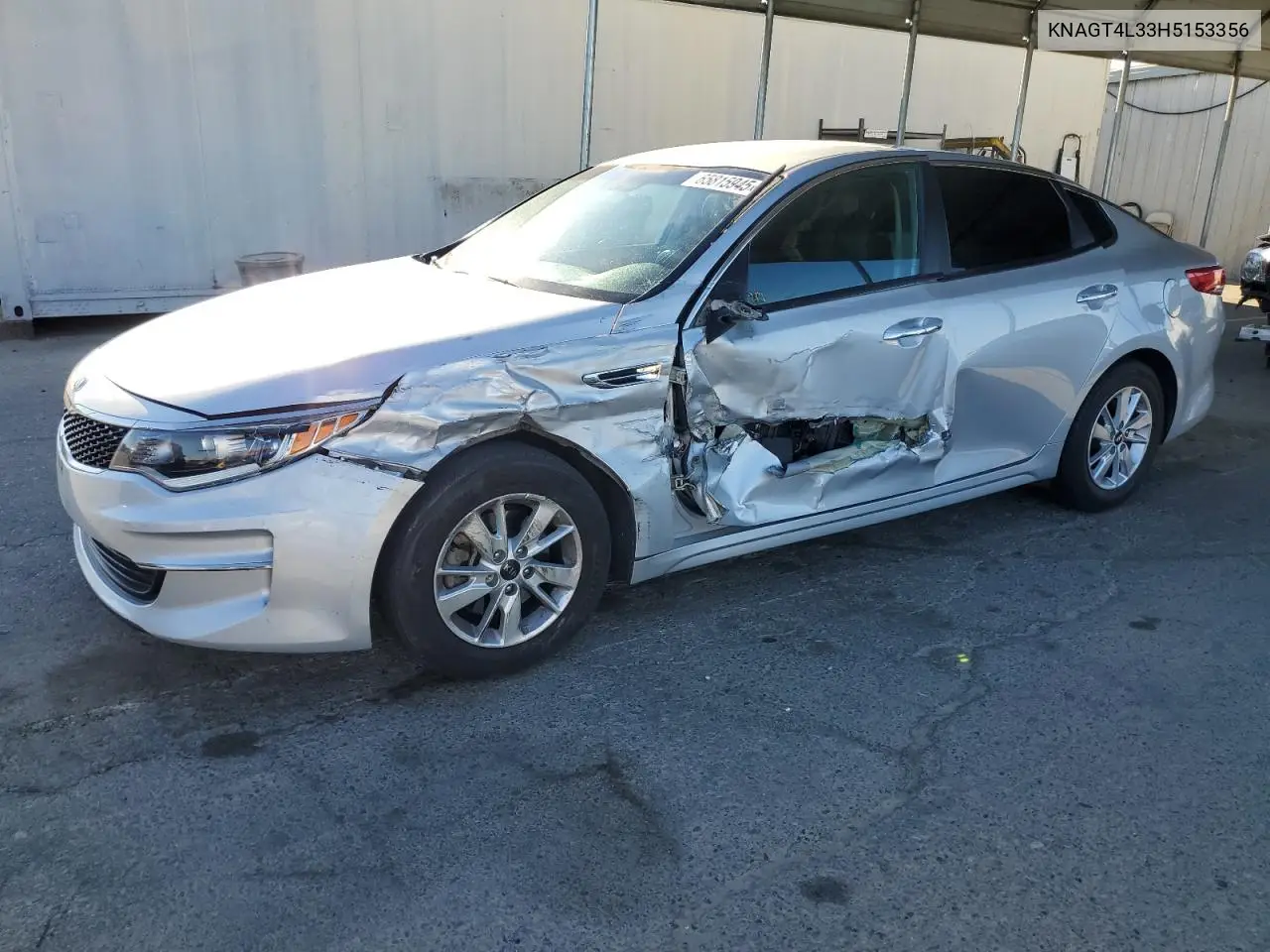 2017 Kia Optima Lx VIN: KNAGT4L33H5153356 Lot: 65815945