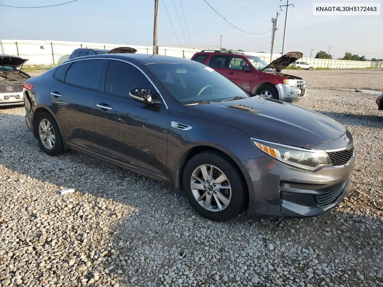 2017 Kia Optima Lx VIN: KNAGT4L30H5172463 Lot: 65969585