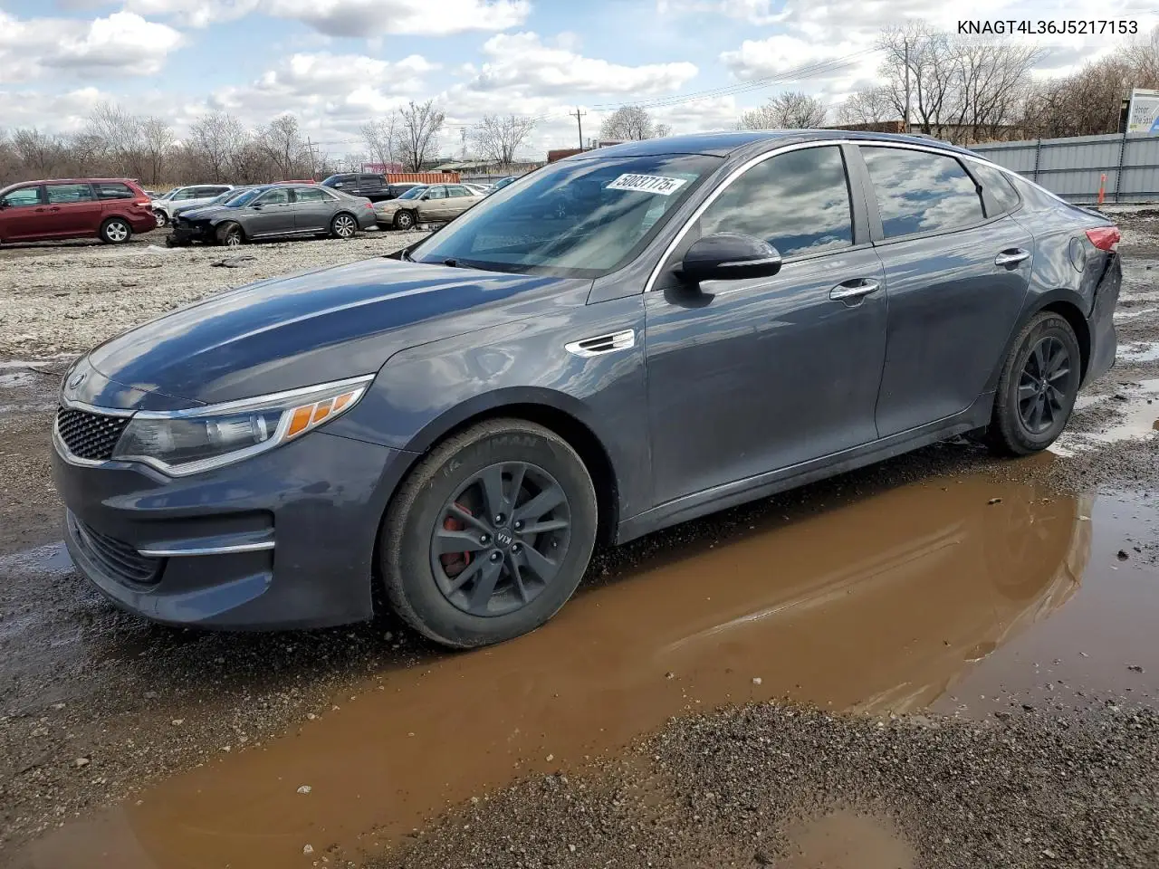2018 Kia Optima Lx VIN: KNAGT4L36J5217153 Lot: 50037175