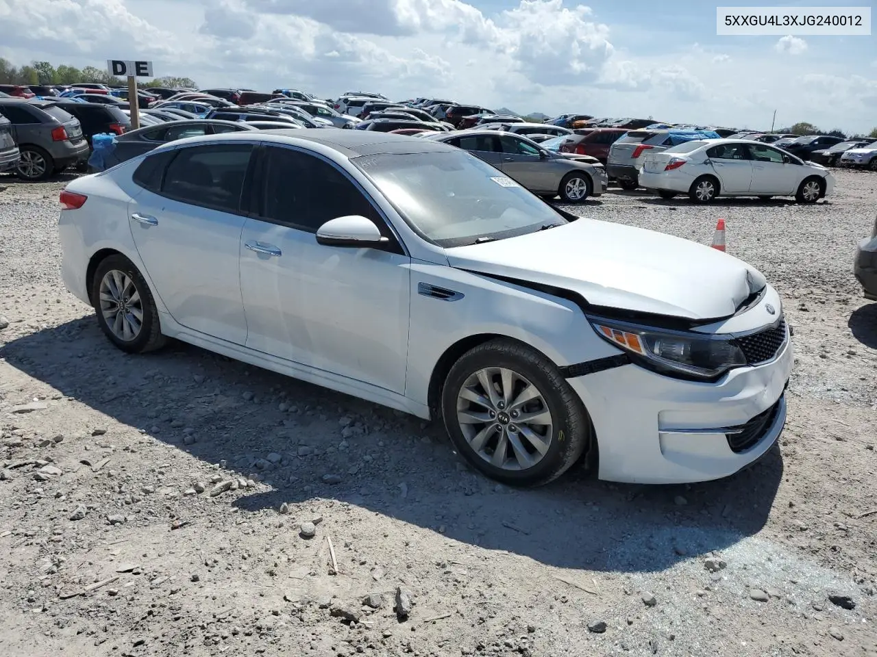2018 Kia Optima Ex VIN: 5XXGU4L3XJG240012 Lot: 51213465