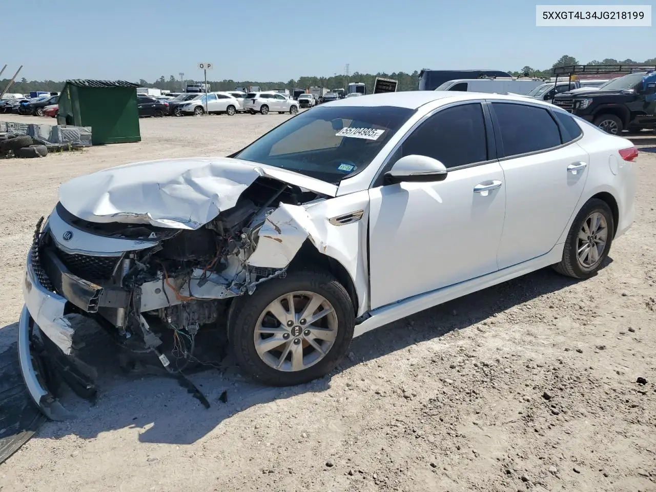 2018 Kia Optima Lx VIN: 5XXGT4L34JG218199 Lot: 55704985