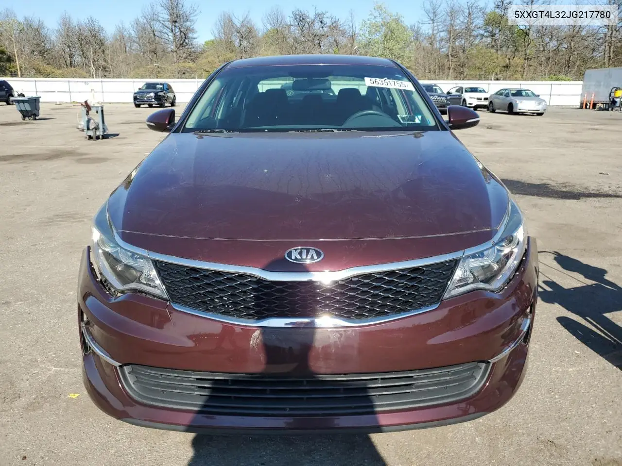2018 Kia Optima Lx VIN: 5XXGT4L32JG217780 Lot: 56351755