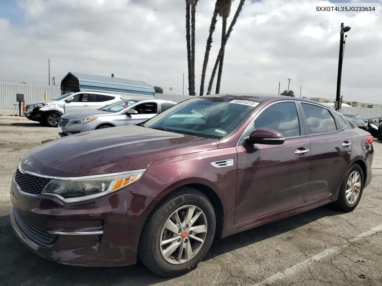 2018 Kia Optima Lx VIN: 5XXGT4L35JG233634 Lot: 56691815