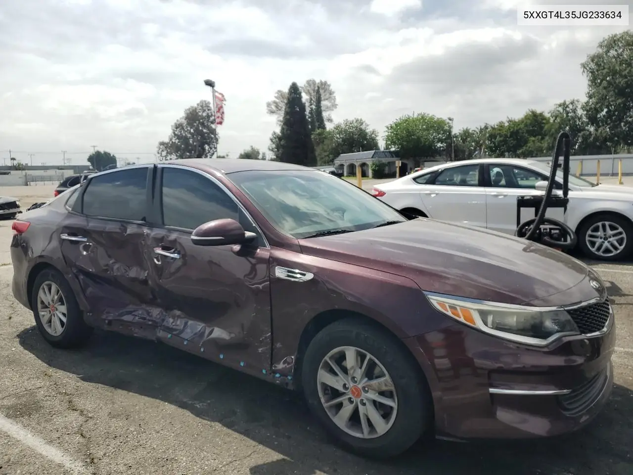 2018 Kia Optima Lx VIN: 5XXGT4L35JG233634 Lot: 56691815